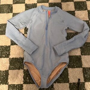 Crewcuts blue long sleeve one piece bathing suit